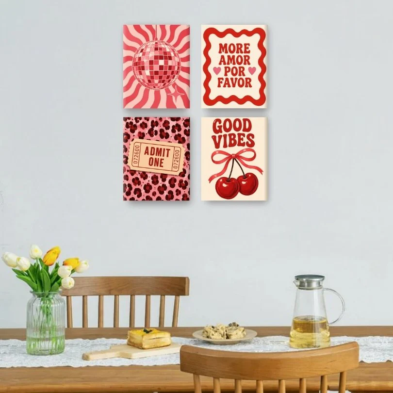4 Mini Paintings - Cherry Bomb Set - Image 2