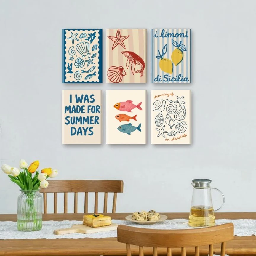 6 Mini Paintings - Beachlife Set - Image 2