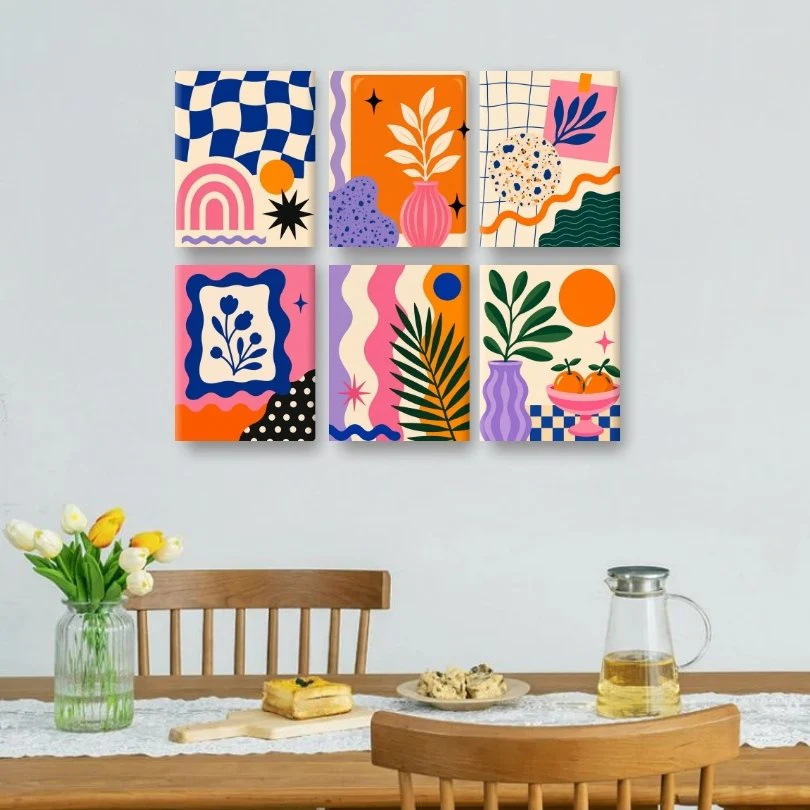 6 Mini Paintings - Bold & Blooming Set - Image 2