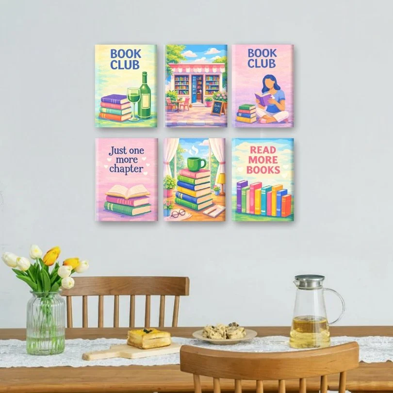 6 Mini Paintings - Book Club Set - Image 2