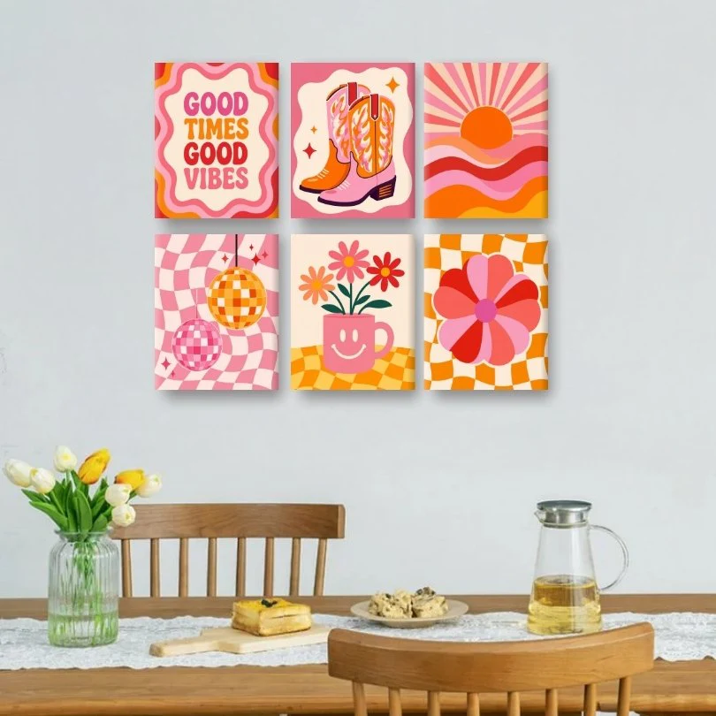 6 Mini Paintings - Disco Nights Set - Image 2