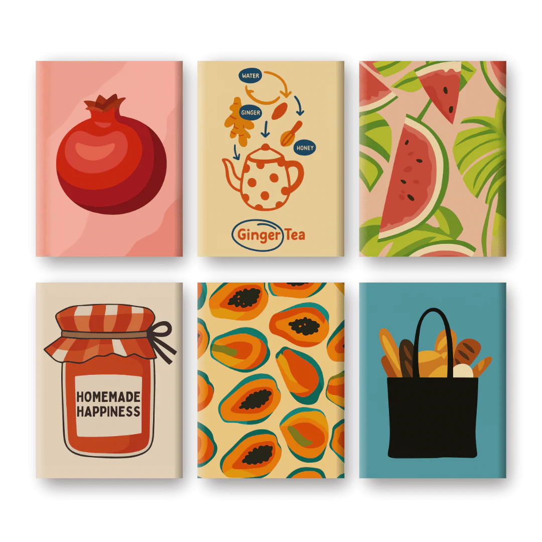 6 Mini Paintings | Fresh & Fruity Set