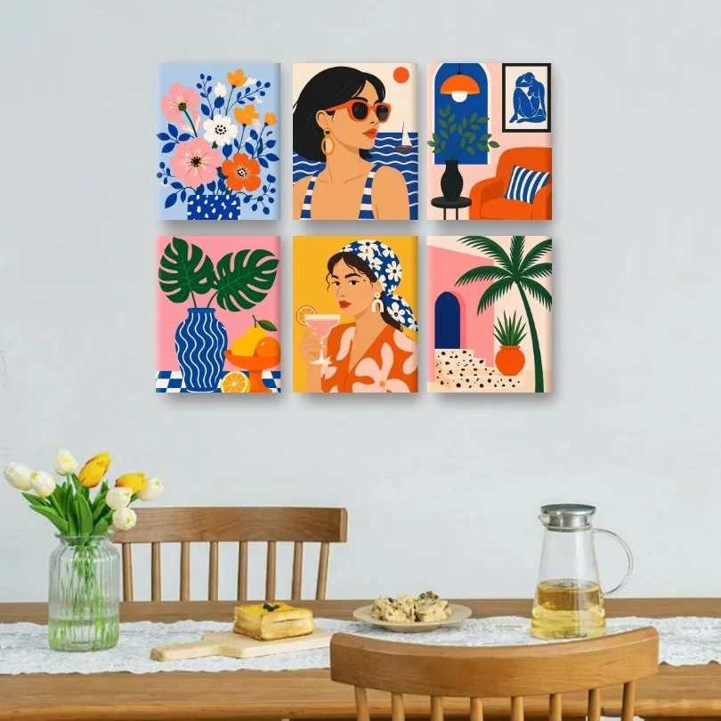6 Mini Paintings - Sun-Kissed Set - Image 2