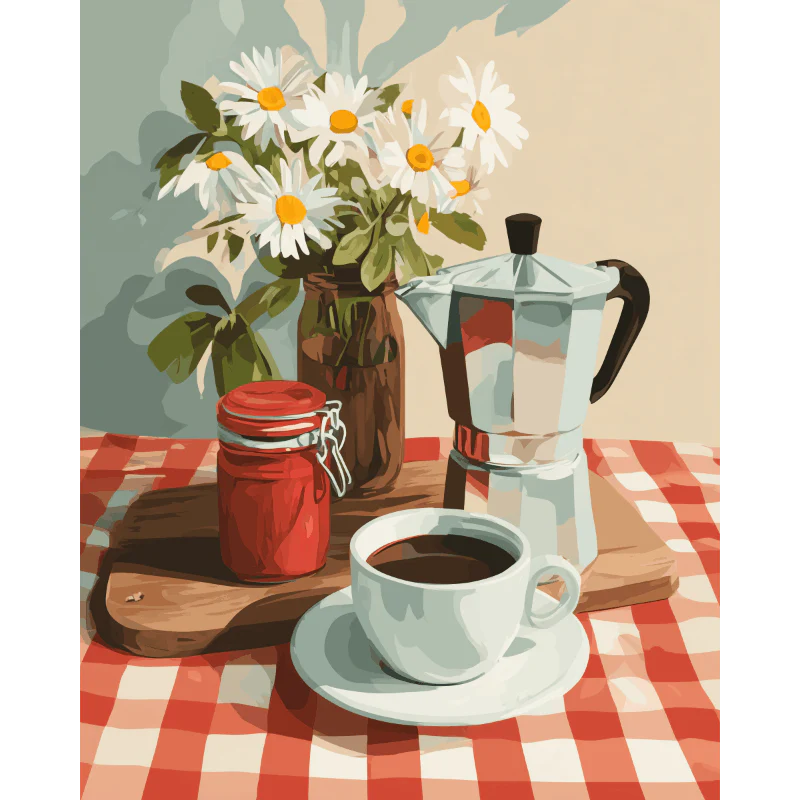 A Cup Before the Day | Paint by Number