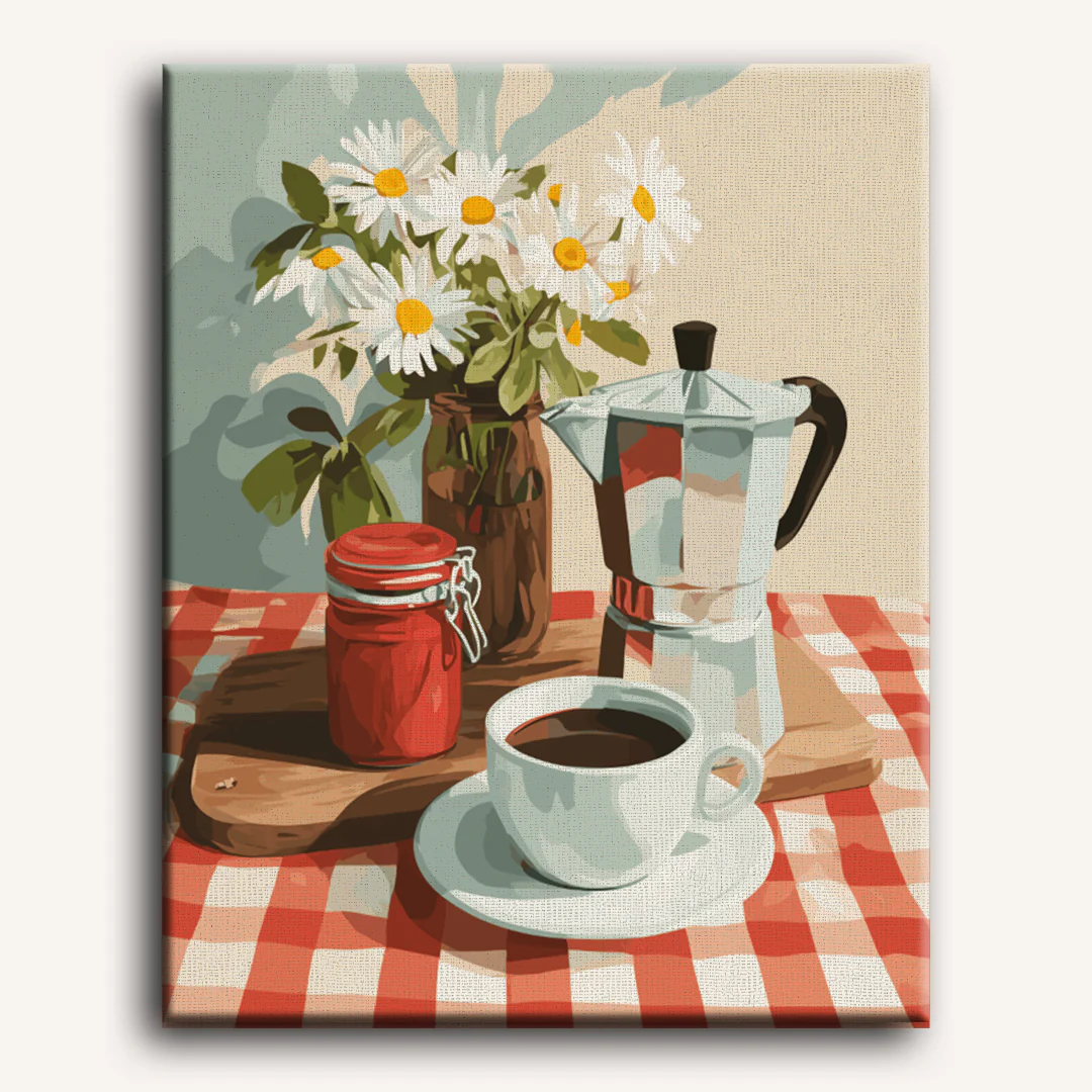 A Cup Before the Day | Paint by Number - Image 2