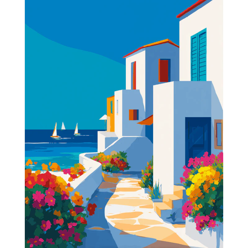 Azure Path | Paint by Number