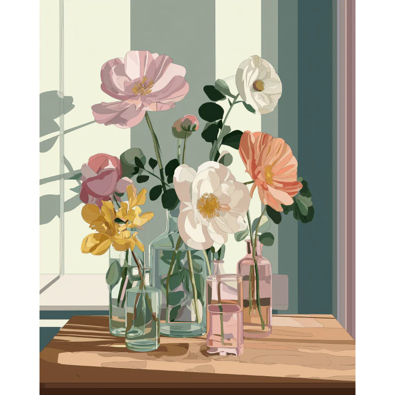 Beauty in glass | Paint by Number