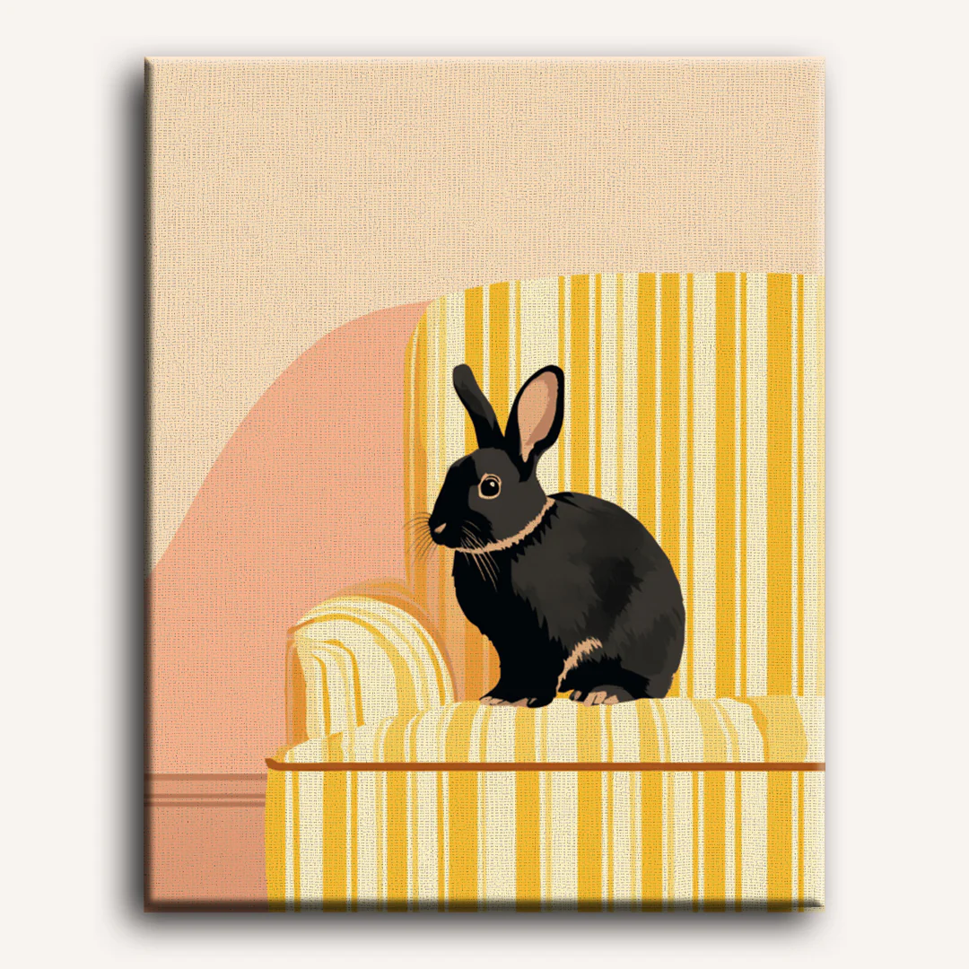 Black Rabbit | Paint by Number - Image 2