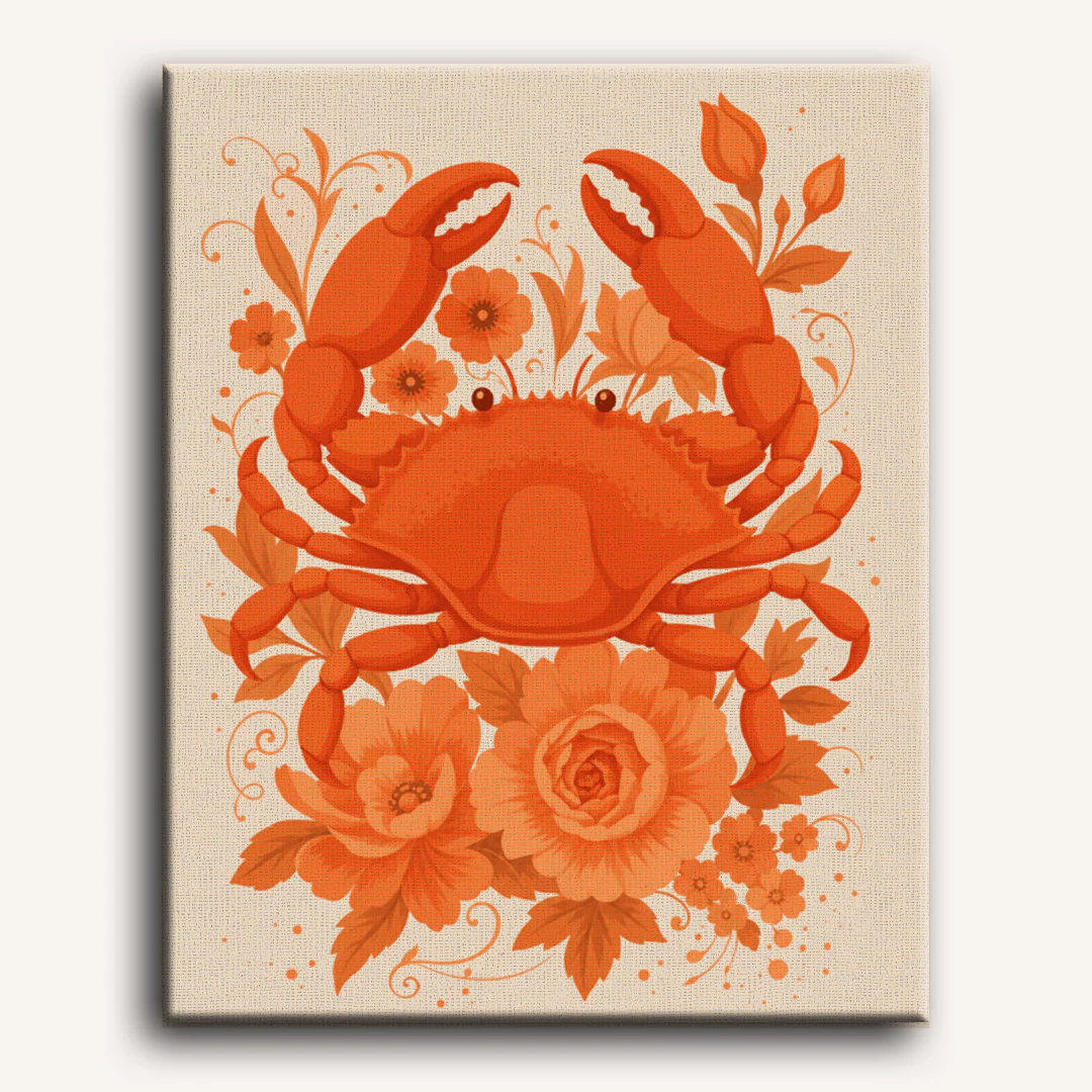 Blooming Crab | Paint by Number - Image 2