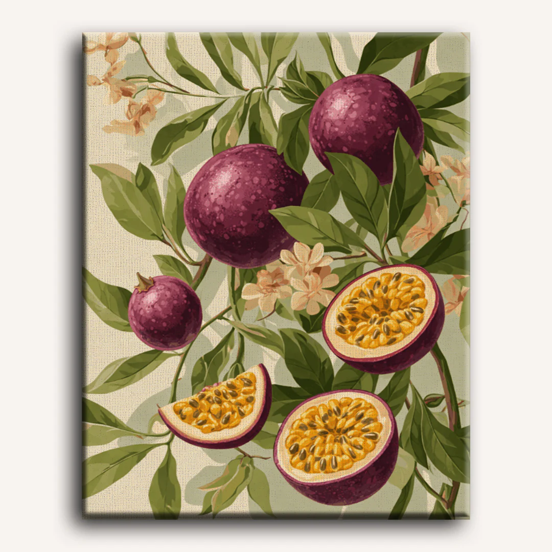 Blooming Passion fruit | Paint by Number - Image 2