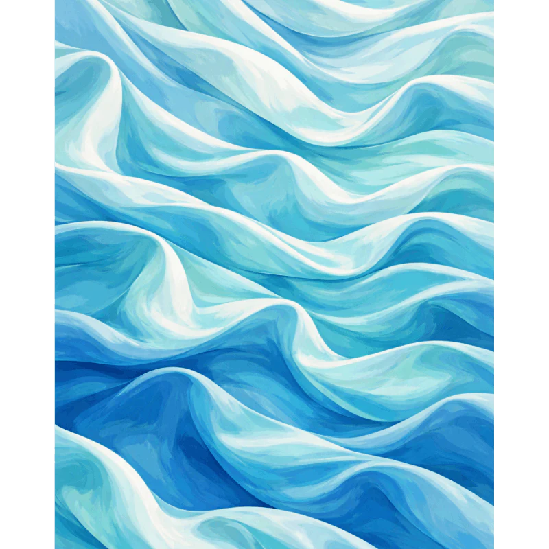Blue Satin | Paint by Number