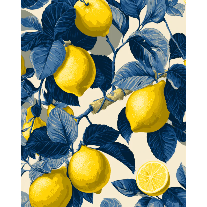 Botanical Blues | Paint by Number