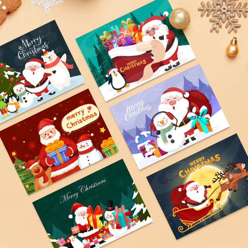 Paint by Numbers Christmas Cards - 6 Pieces - Image 11