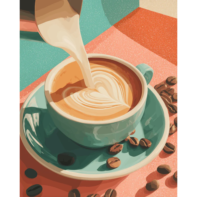Coffee with Love | Paint by Number