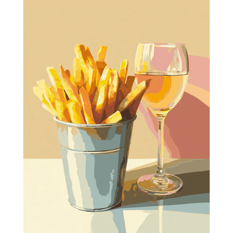 Fancy Fries | Paint by Number
