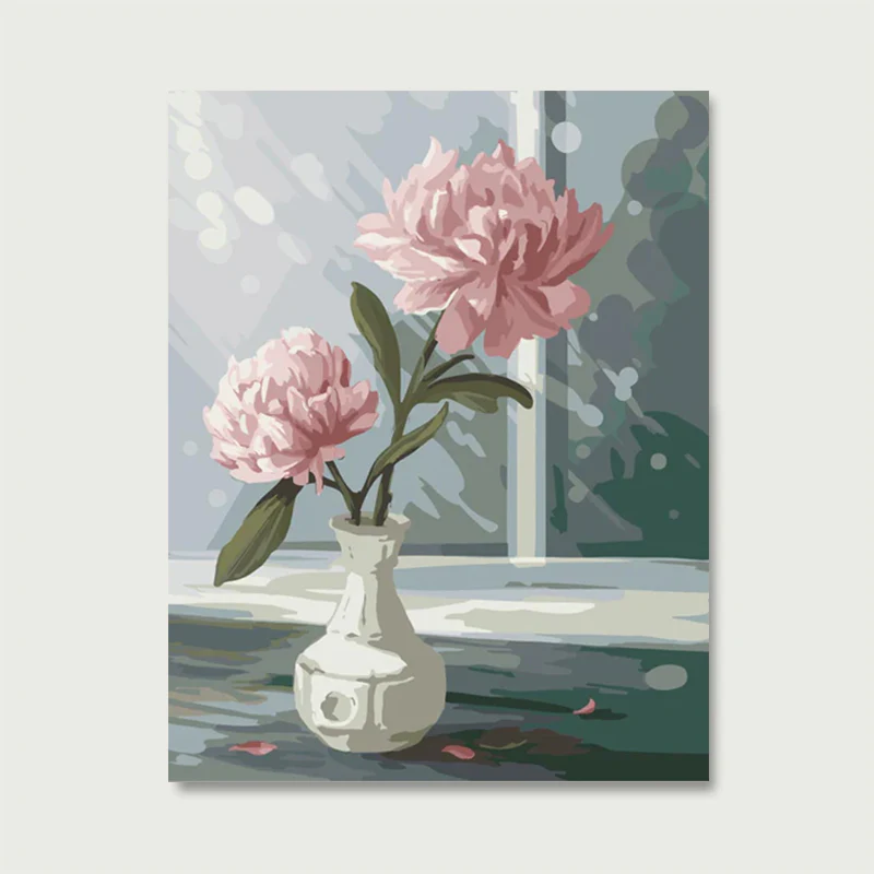 Flower in a Glass of Water | Paint by Numbers - Image 2