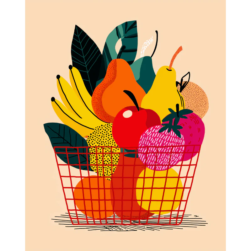 Fruit Basket | Paint by Number