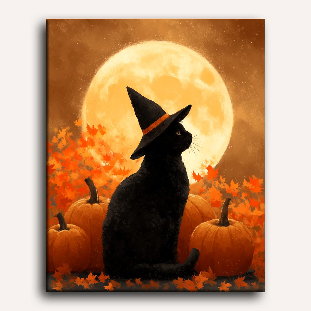 Full moon watcher | Paint by Number - Image 2