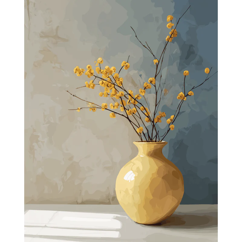 Golden Vase | Paint by Number