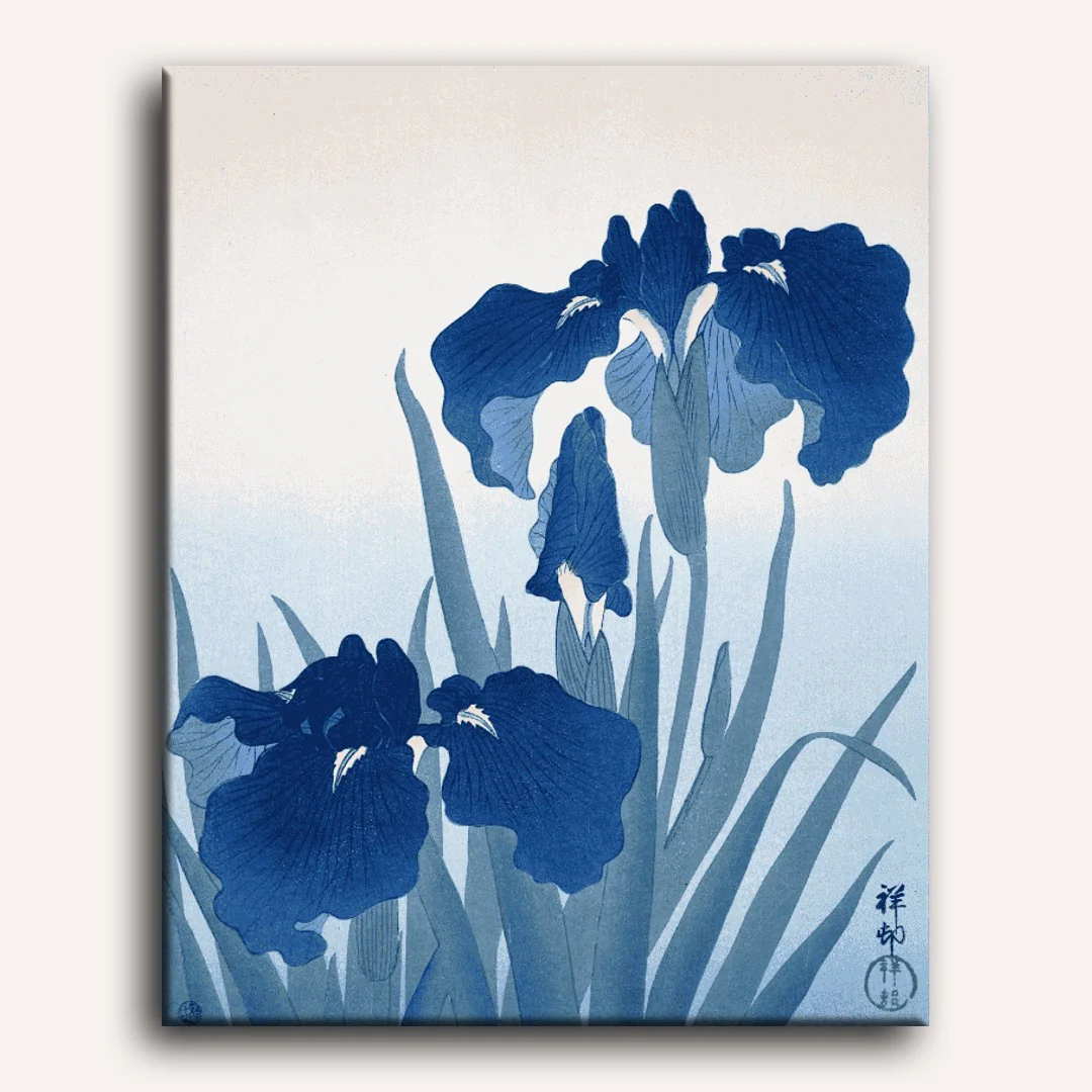 Irises - Schwertlilien Ohara Koson | Paint by Number - Image 2