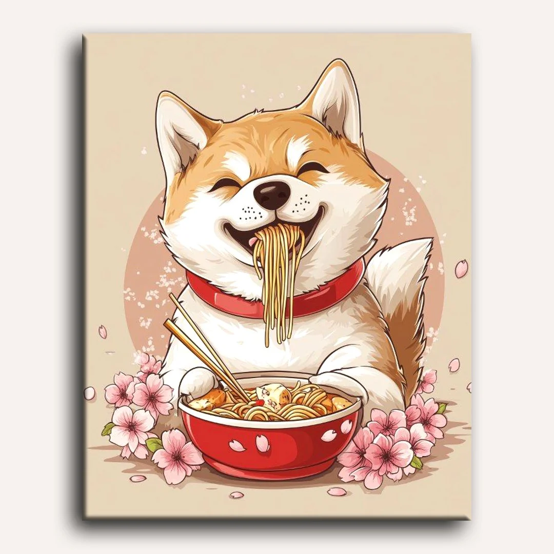 Japanese Shiba Inu | Paint by Numbers - Image 2