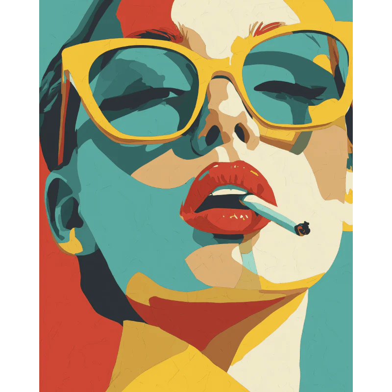 Lipstick & Defiance | Paint by Number