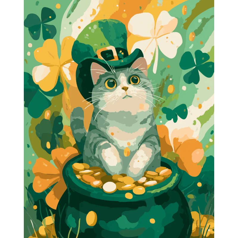 Lucky cat | Paint by Number