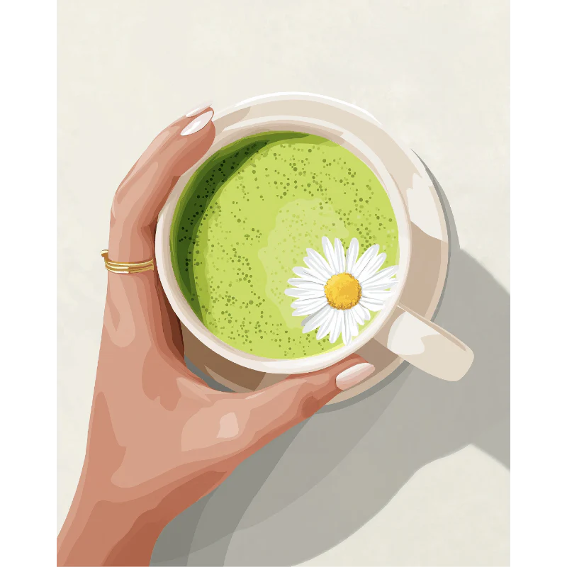 Matcha Latte | Paint by Number
