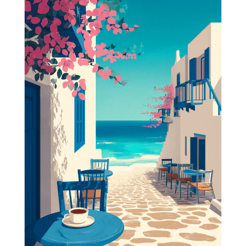 Mediterranean travel | Paint by Number