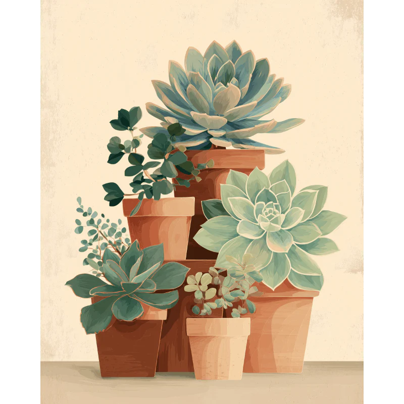 Minimal Botanica | Paint by Number