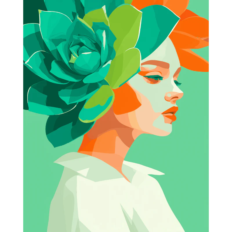 Modern Nymph | Paint by Number