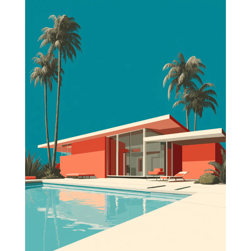 Modern Villa | Paint by Number