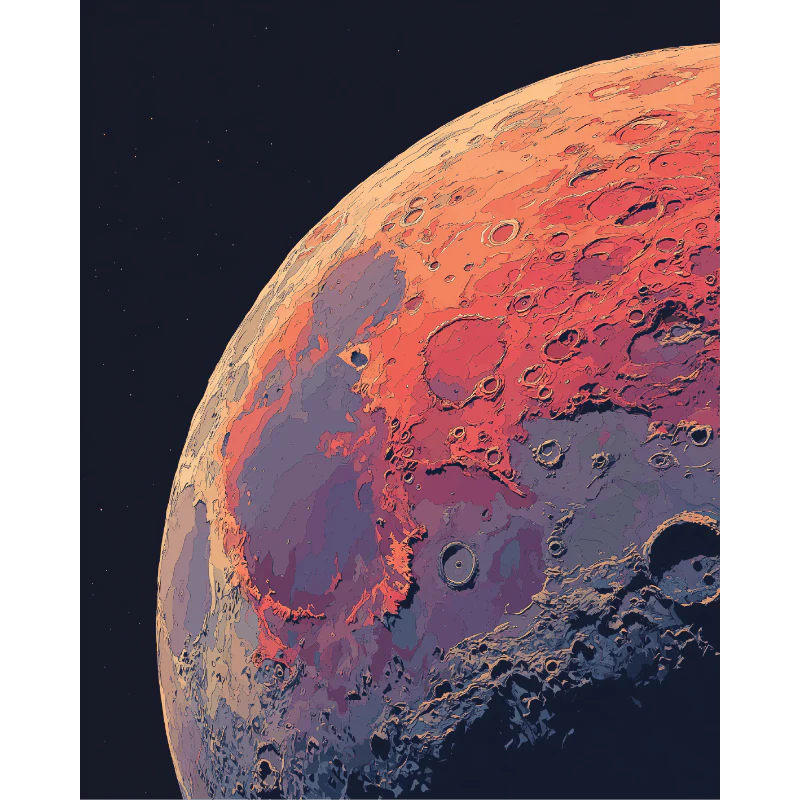 Moon Side | Paint by Number