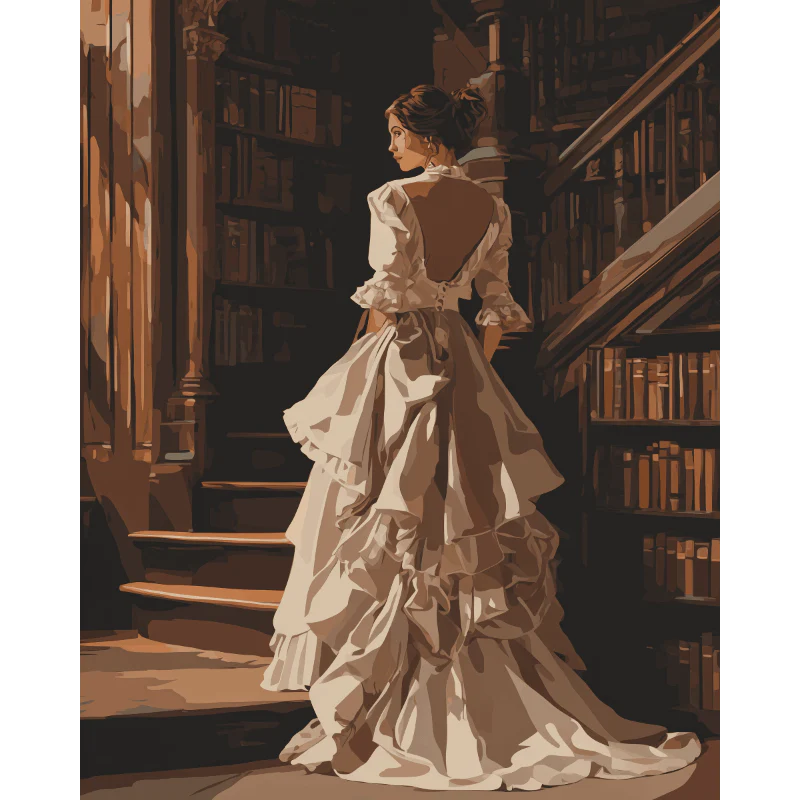 Mysterious Lady | Paint by Number