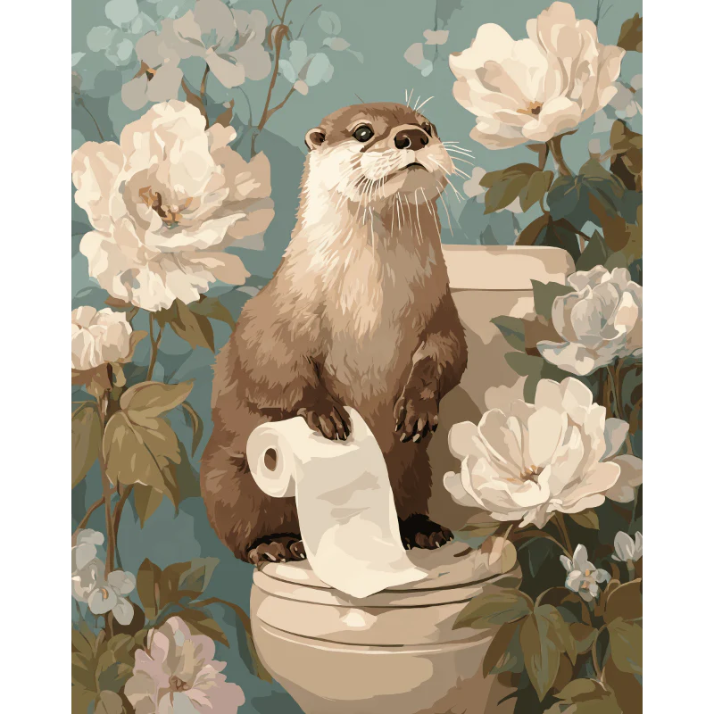 Otter the helper | Paint by Number