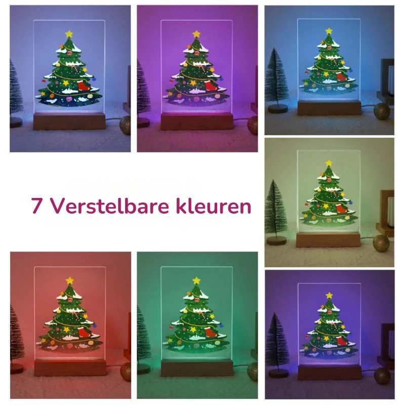 Paint by Numbers Christmas Lamp | Christmas Tree - Image 4