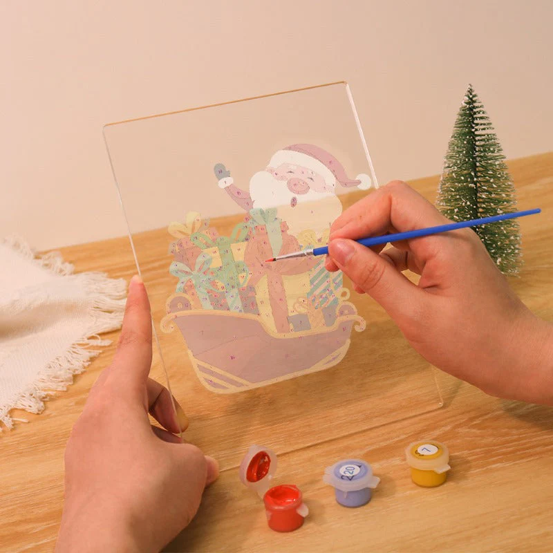 Paint by Numbers Christmas Lamp | Santa Claus - Image 9