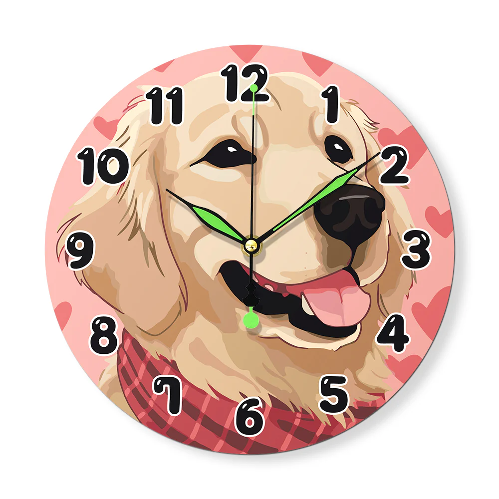 Painting by Numbers Clock – Sweet Dog