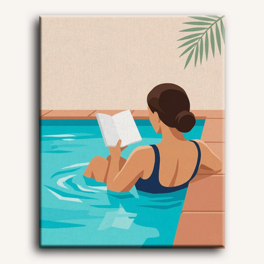 Peaceful Reading | Paint by Number - Image 2
