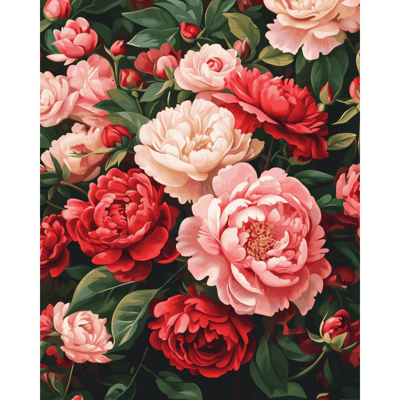 Peonies | Paint by Number