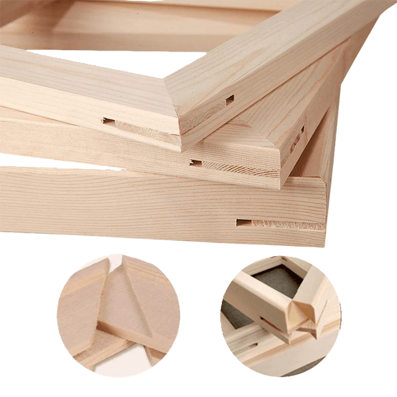Set of 6 Wooden Frames for Mini Paintings | 6" x 8" - Image 2