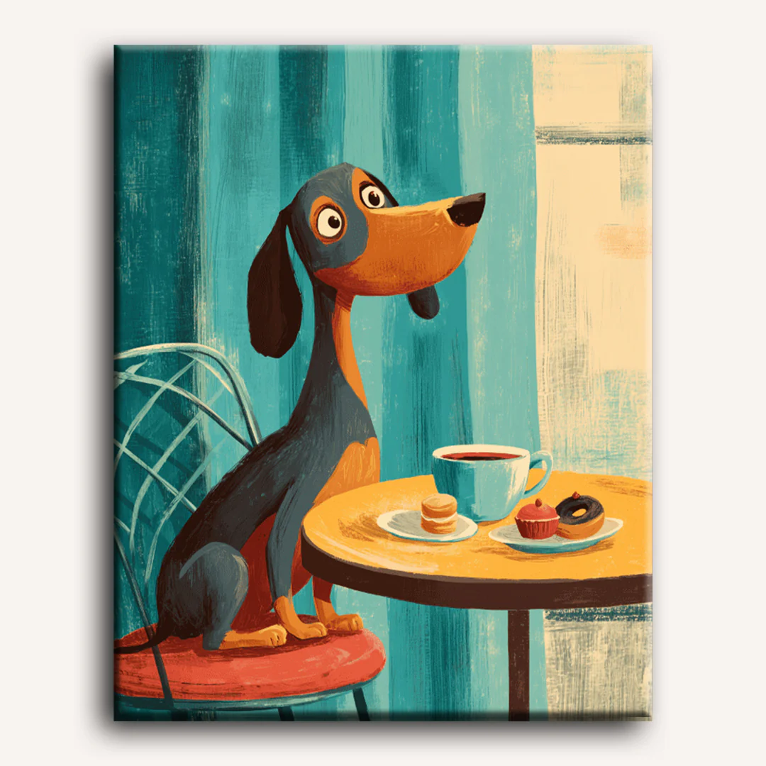 Sip and Sit | Paint by Number - Image 2