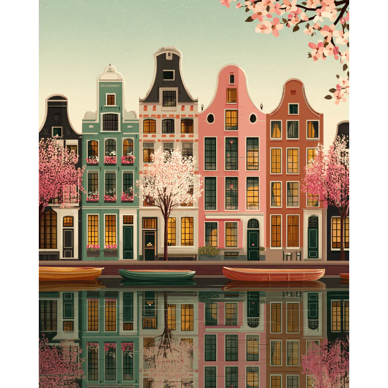 Spring in Amsterdam | Paint by Number