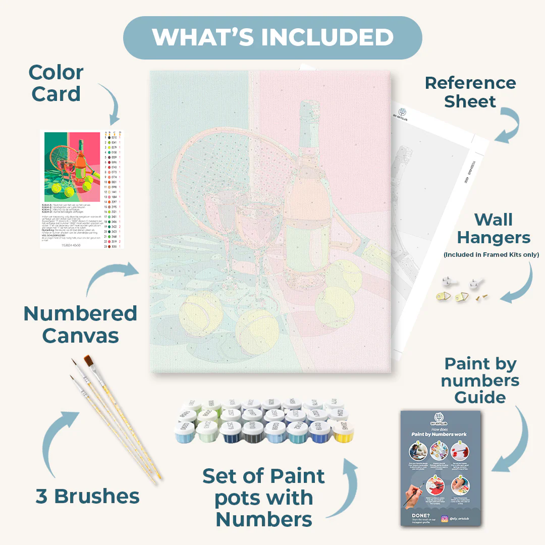 Summer Serve | Paint by Number - Image 3