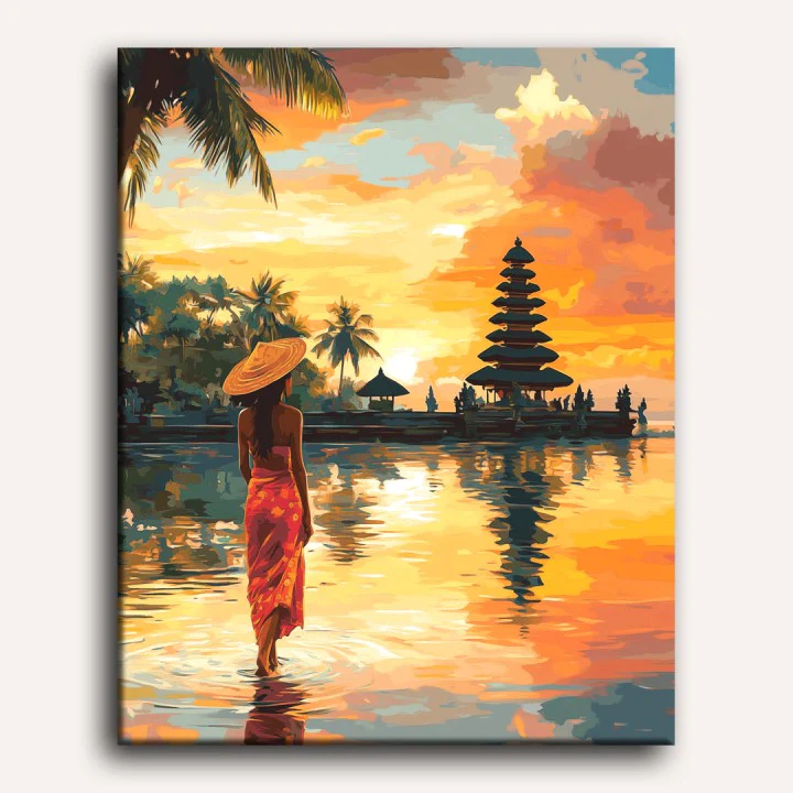 Sunset in Bali | Paint by Number - Image 2