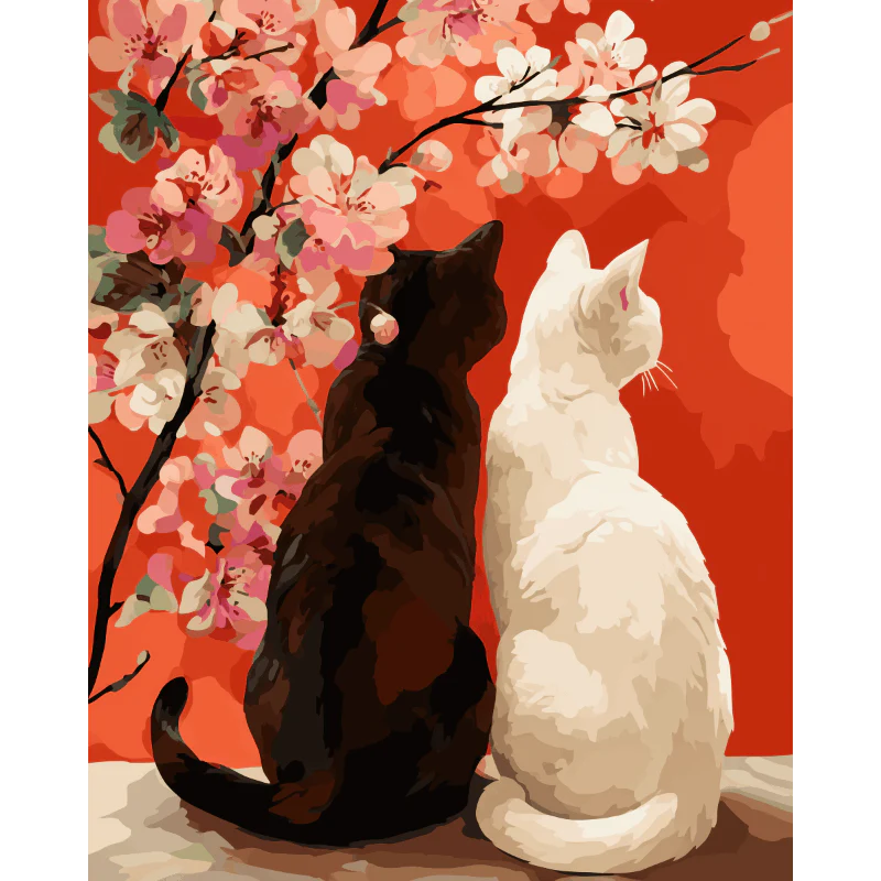 Together under Petals | Paint by Number