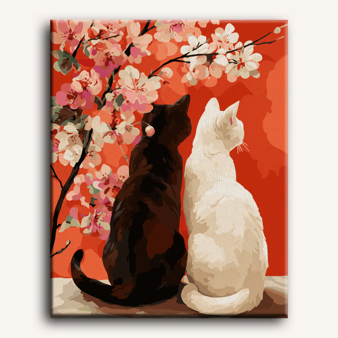 Together under Petals | Paint by Number - Image 2