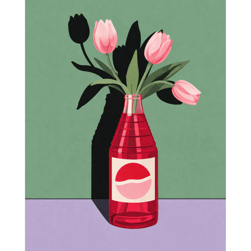 Tulips & Glass | Paint by Number