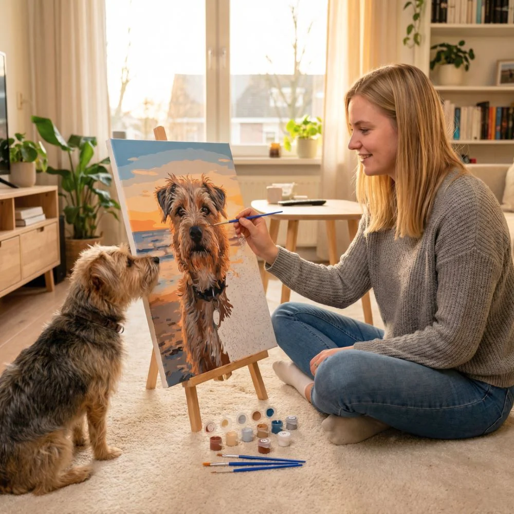Turn Your Pet Into a Painting – Custom Paint by Numbers Kit