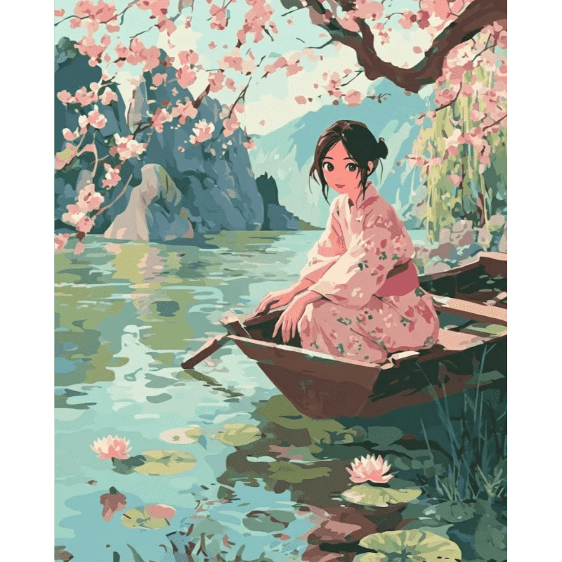 Under the Sakura | Paint by Number